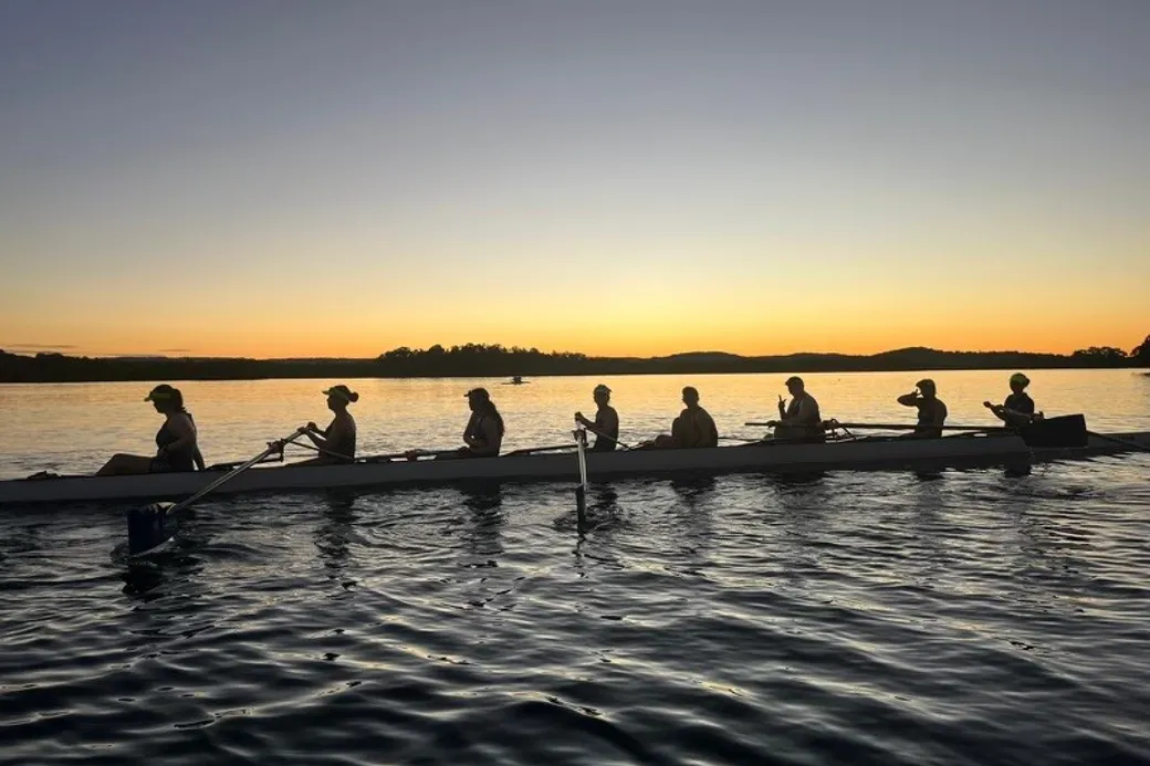 rowing-at-sunrise