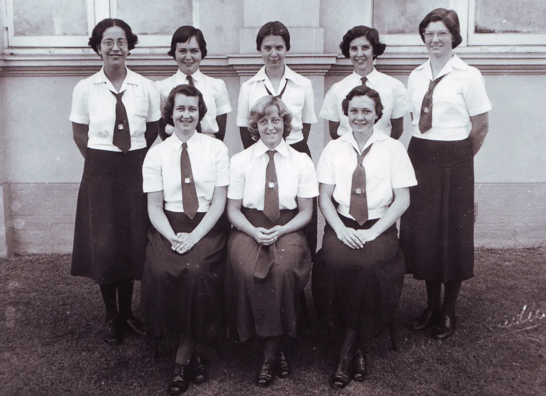 1951-school-prefects-eva-back-row-left