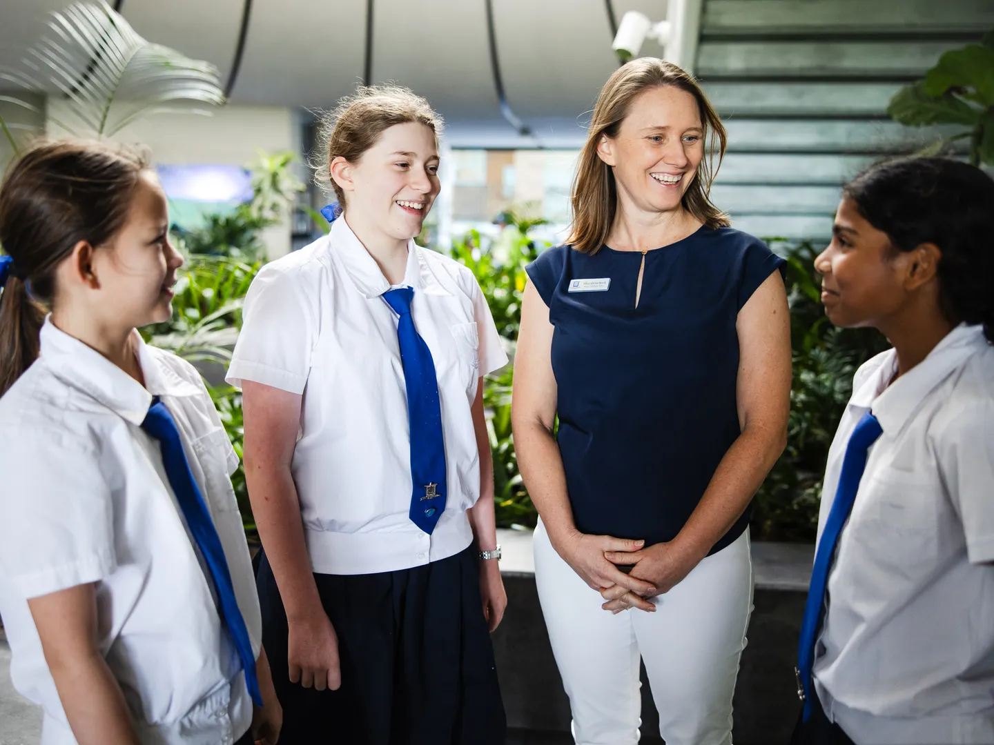 Alysia Stark and students